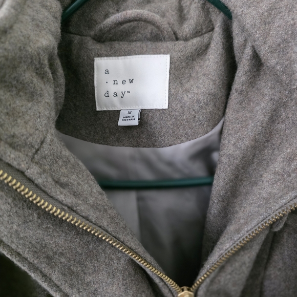 a new day Gray Hooded Women's Coat - Picture 2 of 6